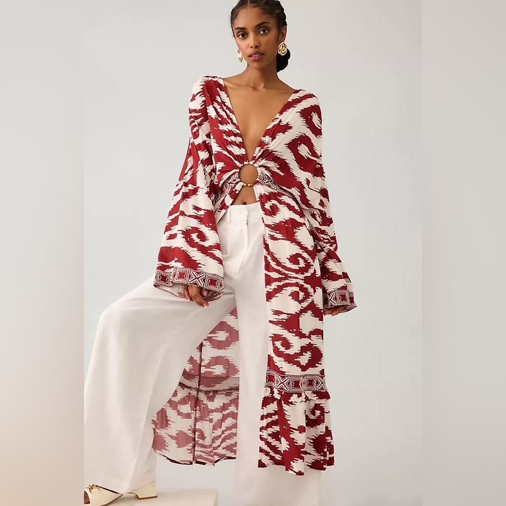 Printed Front-Ring Kaftan